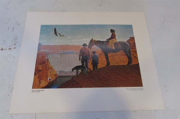 BUREAU OF RECLAMATION ART COLLECTION PRINTS