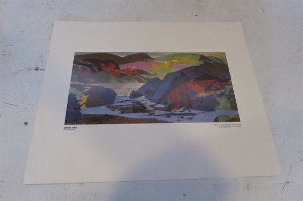 BUREAU OF RECLAMATION ART COLLECTION PRINTS