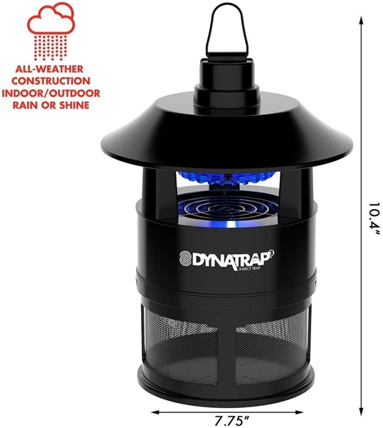  DynaTrap ¼ Acre Outdoor Mosquito and Insect Trap – Black