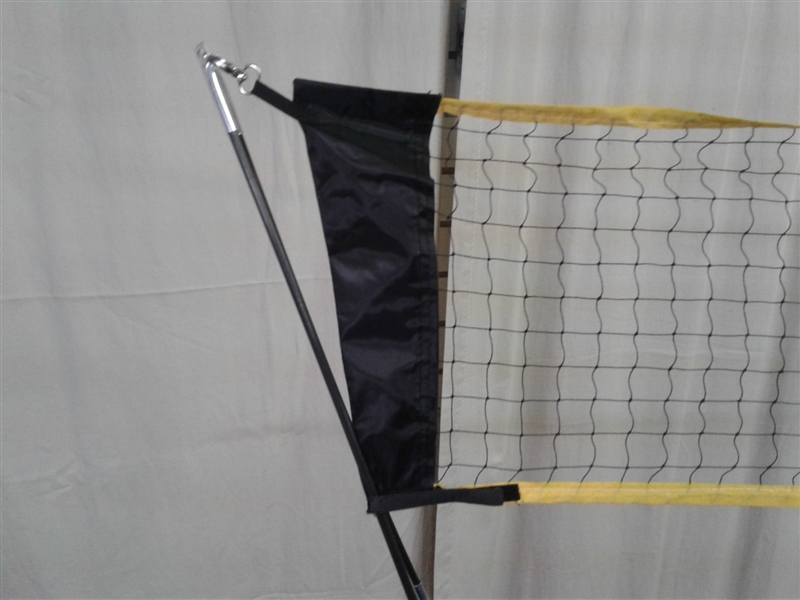 FBSPORT Portable Badminton Net Set with Poles Carry Bag, Folding Kids Volleyball Badminton Net