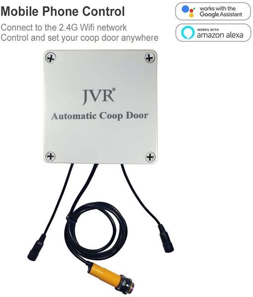 JVR Chicken Coop Door Automatic Smart Opener Kit