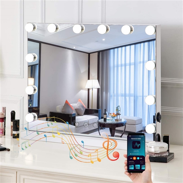 Lighted vanity Mirror With Blue Tooth