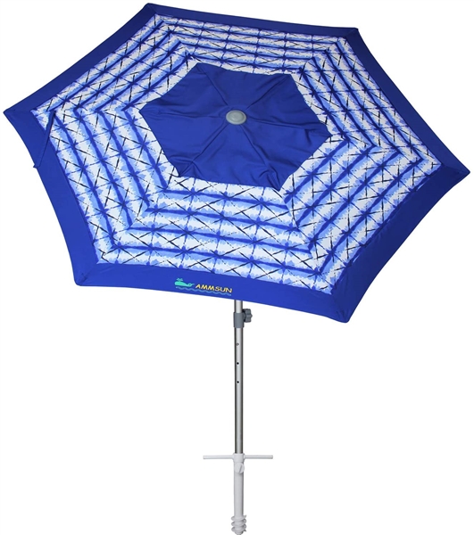 AMMSUN 8ft Patio Beach Umbrella