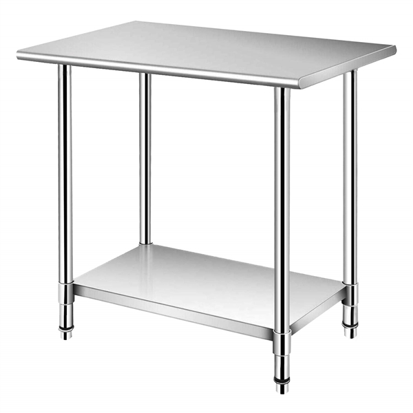   24x24 Inch Stainless Steel Kitchen Work Table with Adjustable Under Shelf
