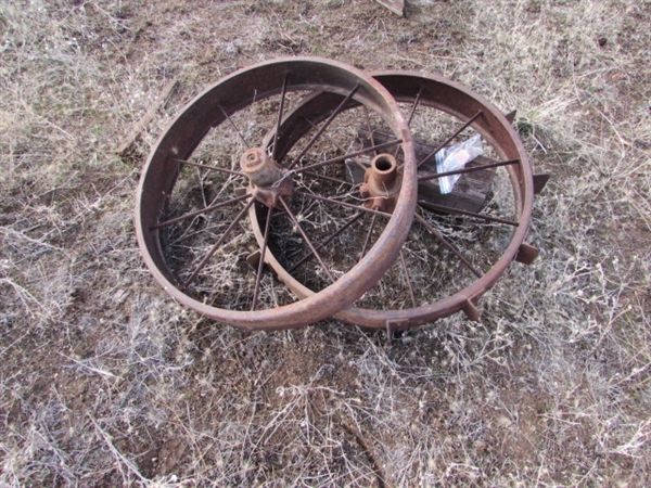 2 - 31 VINTAGE STEEL WHEELS