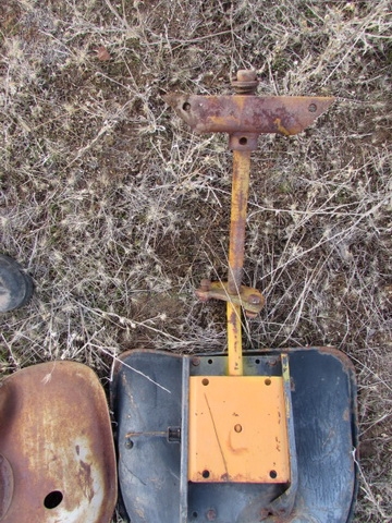 3 - VINTAGE STEEL TRACTOR SEATS