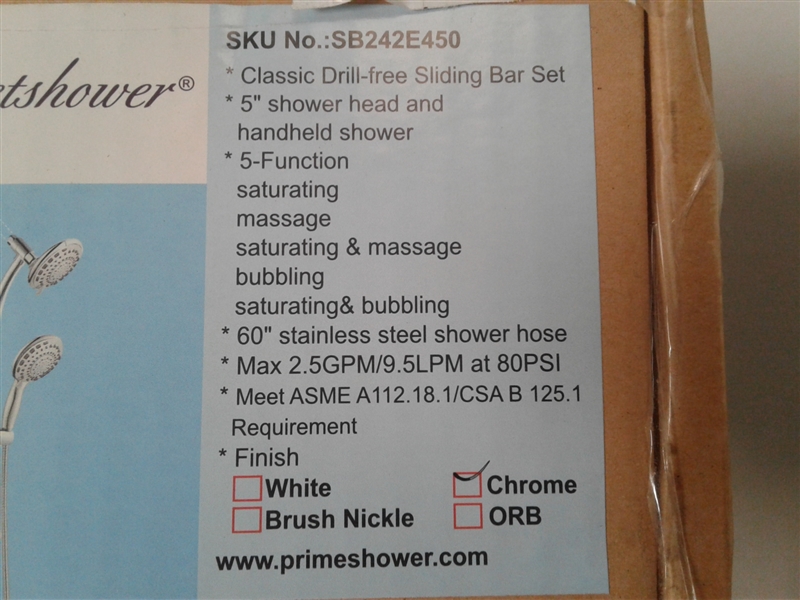 Egretshower Handheld Shower Head and Rain shower Combo