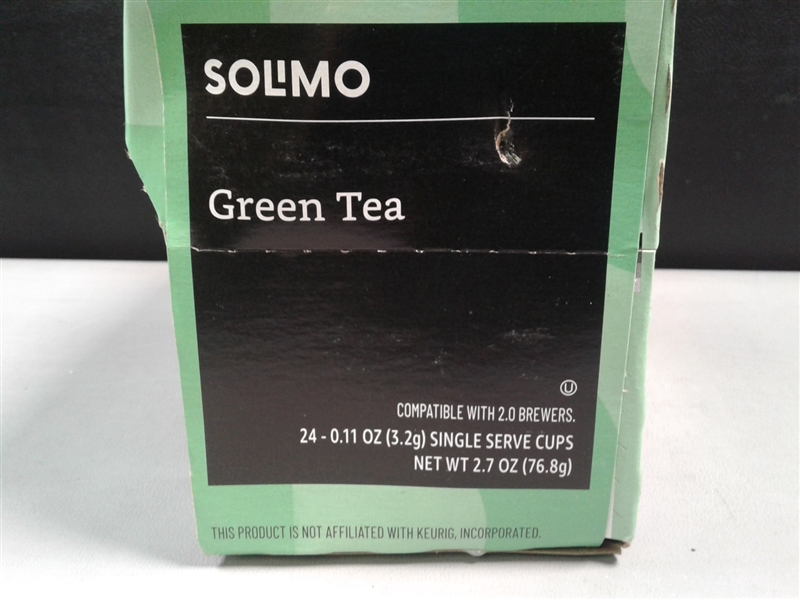  Amazon Brand - 24 Ct. Solimo Tea Pods, Green Tea, Compatible with 2.0 K-Cup Brewers