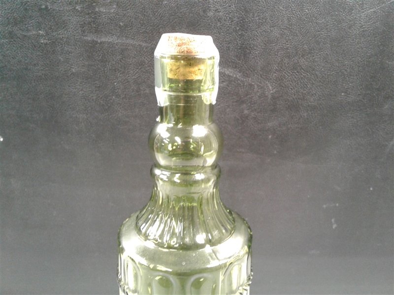 Green Glass Bottle W/Cork