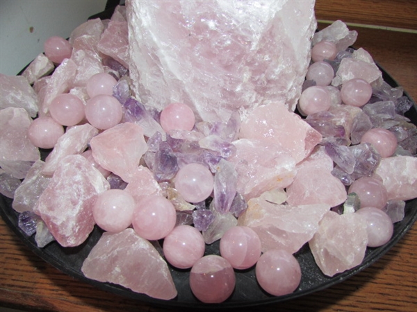 ROSE QUARTZ & AMETHYST WATER FOUNTAIN