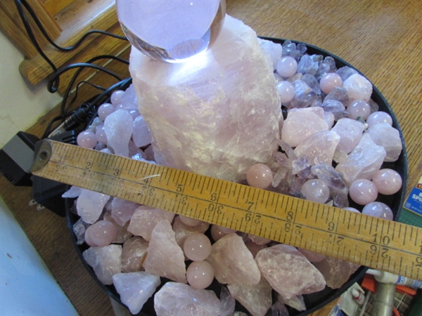 ROSE QUARTZ & AMETHYST WATER FOUNTAIN