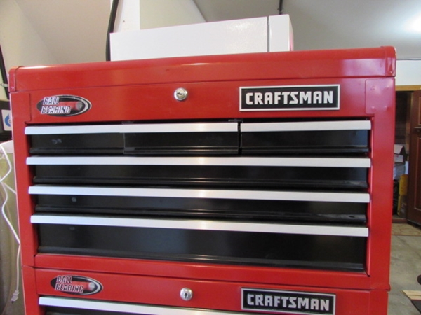 ROLLING 3-PIECE CRAFTSMAN TOOL BOX