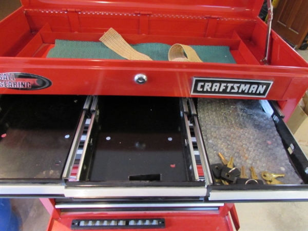 ROLLING 3-PIECE CRAFTSMAN TOOL BOX