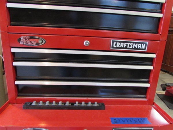 ROLLING 3-PIECE CRAFTSMAN TOOL BOX