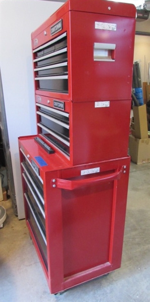 ROLLING 3-PIECE CRAFTSMAN TOOL BOX