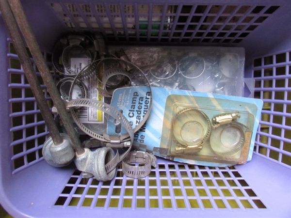 CRATE OF ASSORTED GARDEN SUPPLIES