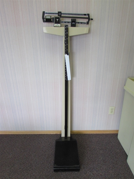 HEALTH O METER MECHANICAL BEAM SCALE WITH HEIGHT ROD
