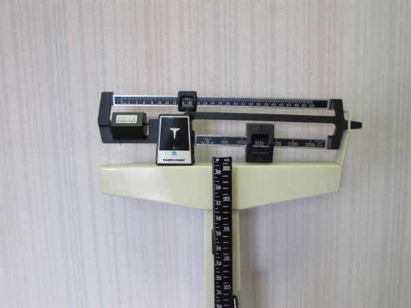HEALTH O METER MECHANICAL BEAM SCALE WITH HEIGHT ROD