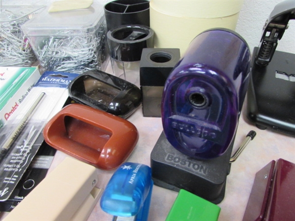 OFFICE SUPPLIES - HIGHLIGHTERS, PAPERCLIPS, STAPLERS, HOLE PUNCH & MORE