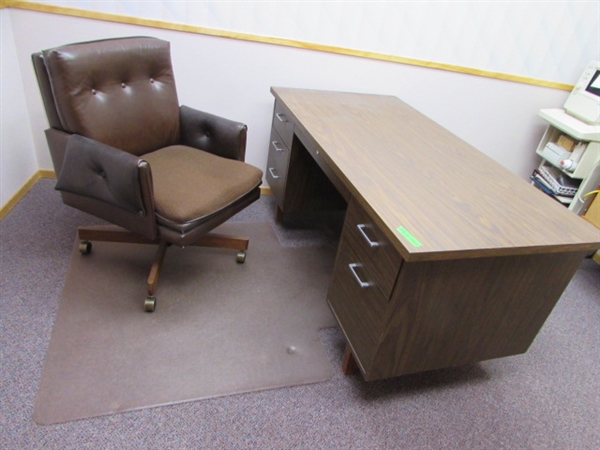 OFFICE DESK WITH CHAIR AND PAD
