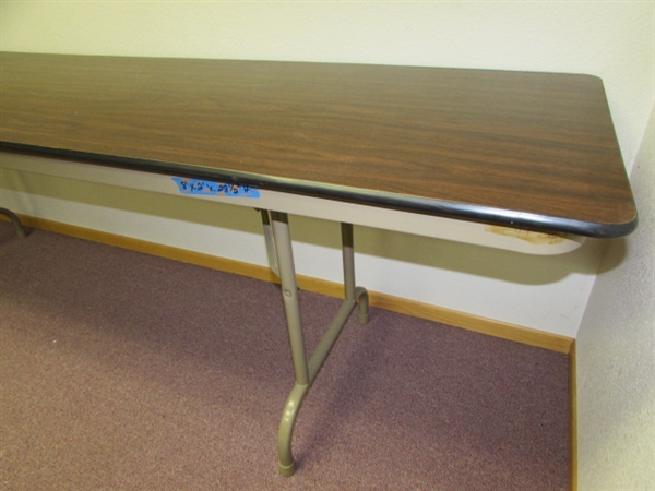 8' X 2' FOLDING CONFERENCE TABLE