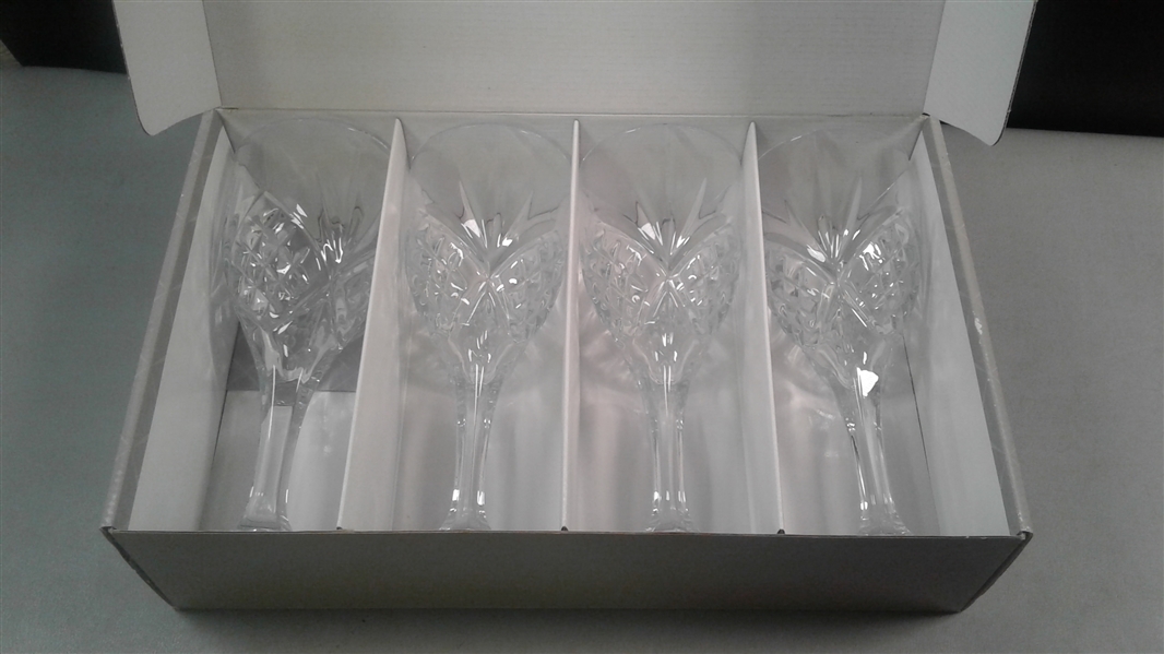 Shannon Crystal by Godinger Dublin Crystal Goblets- Set of 4