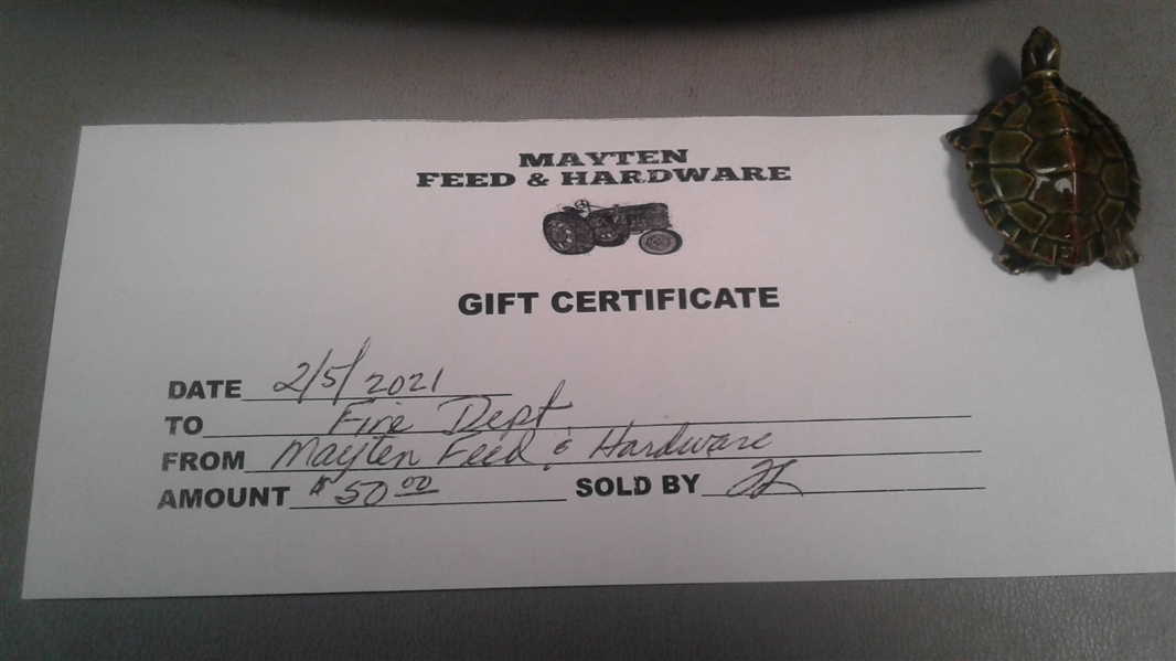 $50 Gift Cert to the Mayten Feed & Hardware Store & 2 1/2 Gal Gly Star Plus Glyphosate