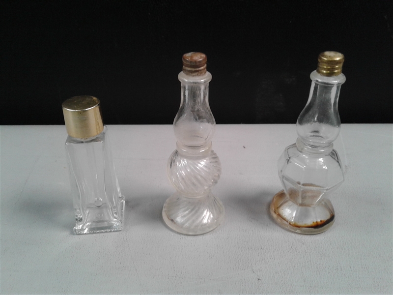 9 Vintage Perfume Bottles 7 Glass Perfume Stoppers 