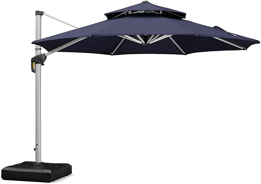 Purple Leaf 10' x 10' Cantilever Umbrella