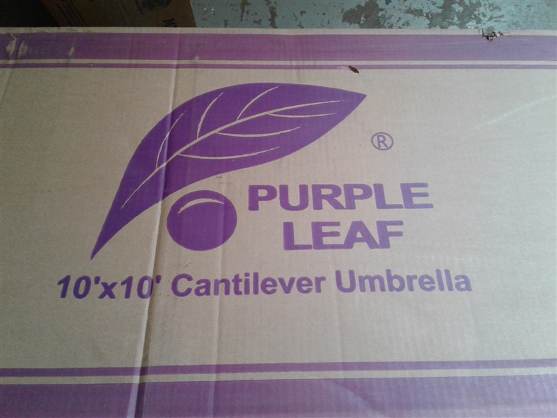 Purple Leaf 10' x 10' Cantilever Umbrella