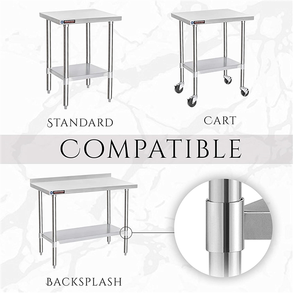 Durasteel 24 x 36 Galvanized Undershelf For Worktable