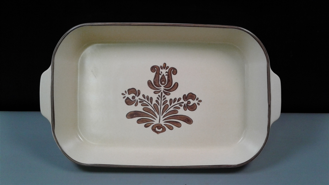 Pfaltzgraff Village Pattern Casserole Dish 