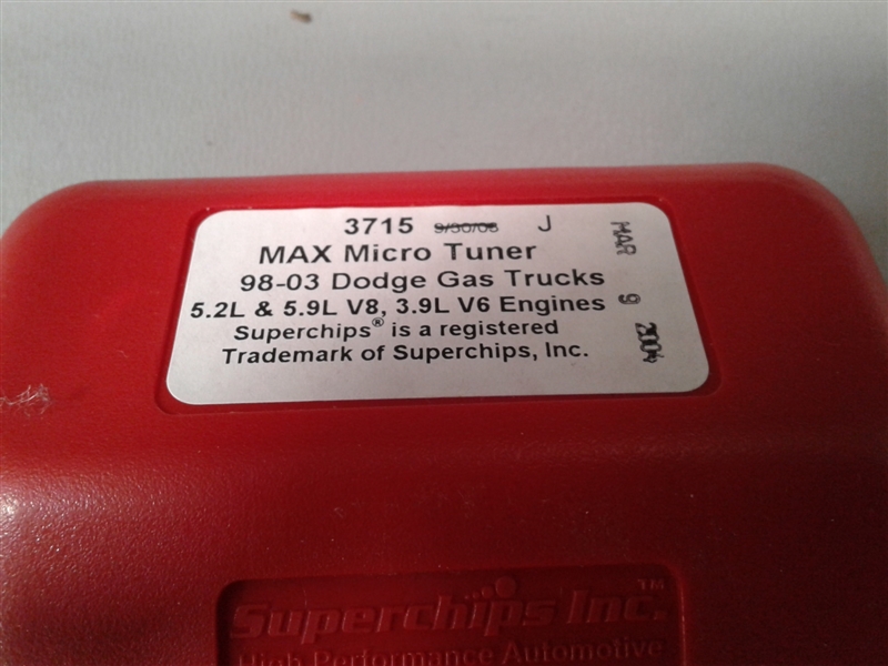 Superchips Max Micro Tuner For Dodge