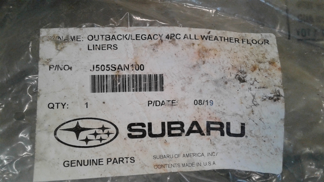 Subaru All Weather Floor Mats