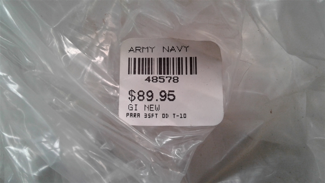 Army/Navy 35 ft T-10 Parachute & Paracord