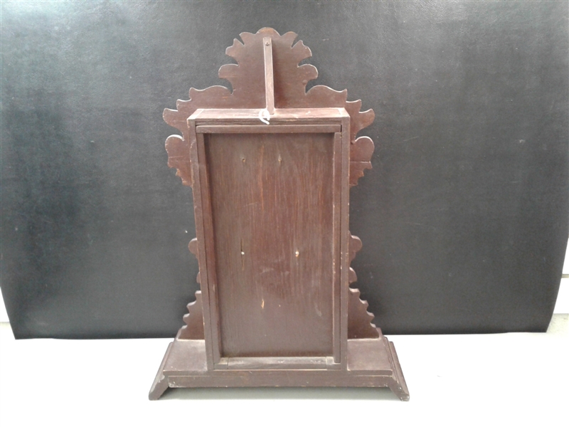 Antique Wooden Mantel Clock