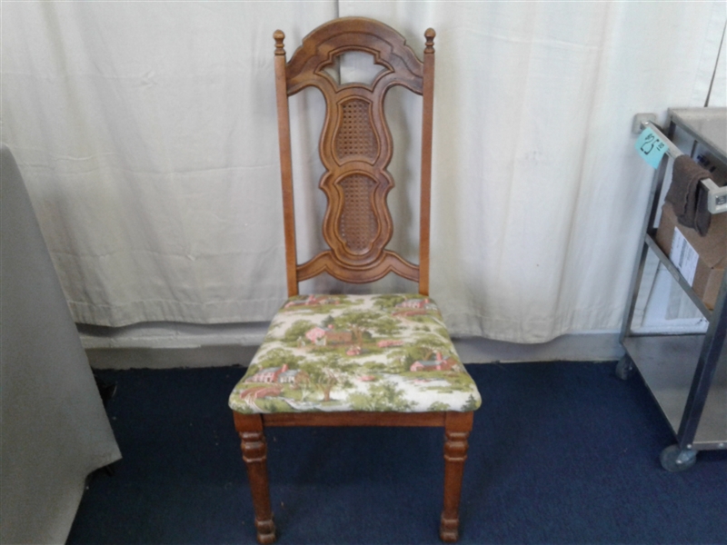 Vintage Wooden Highback Dining Chair