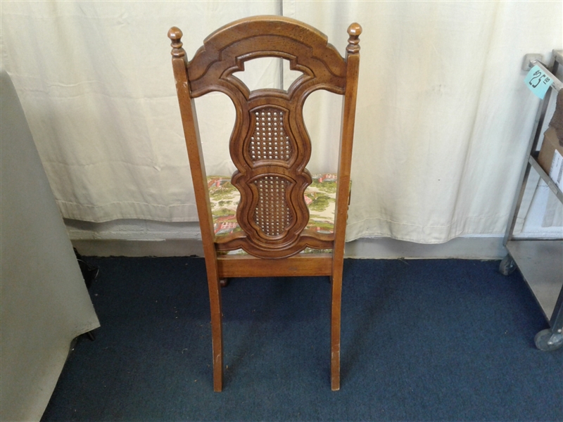 Vintage Wooden Highback Dining Chair