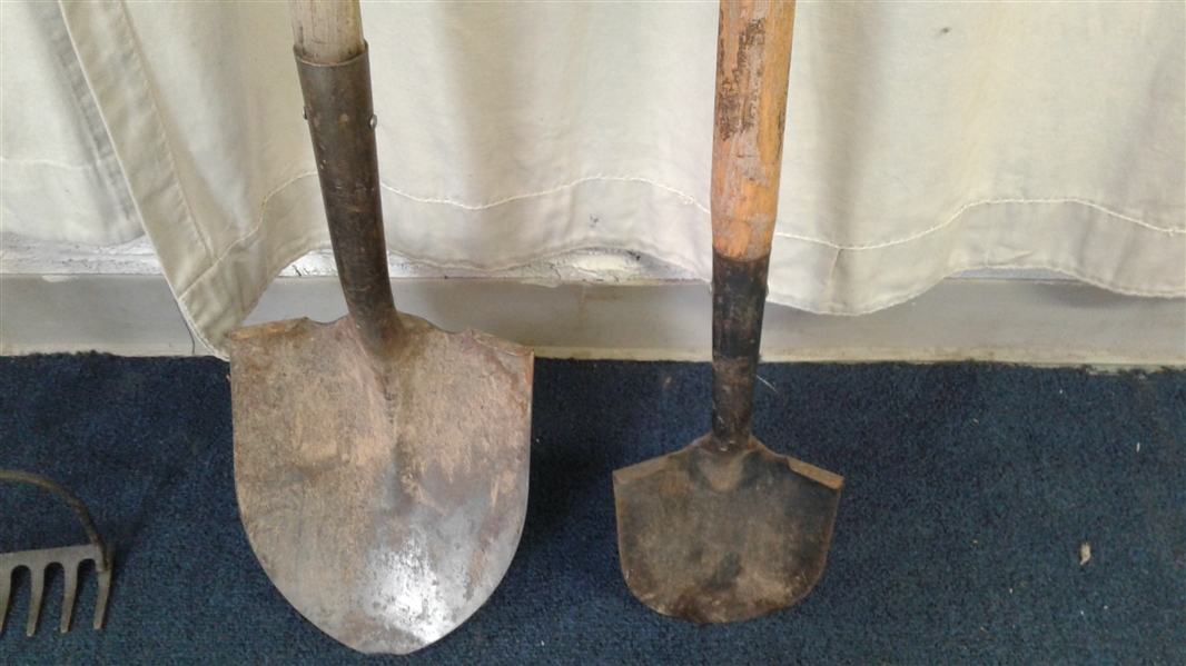 Yard Tools: Rake, Pickaxe, Axes, Maul, Etc