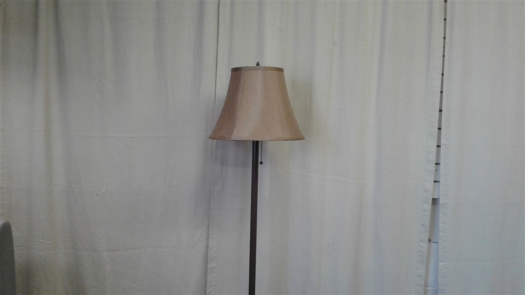 Brown Metal Floor Lamp