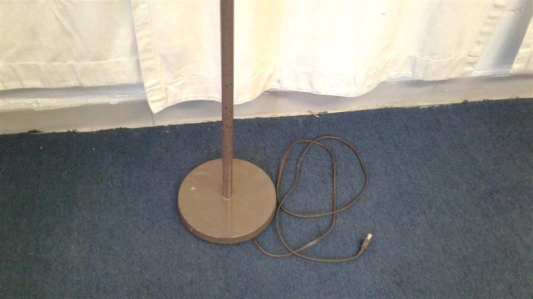 Brown Metal Floor Lamp