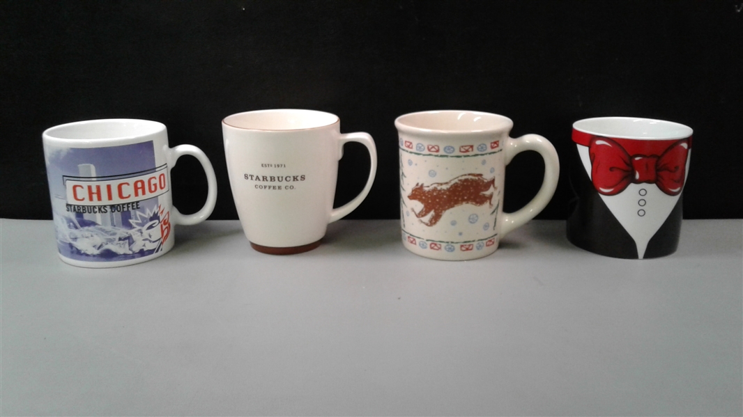 Vintage: Starbucks Mugs, Natural Wonders Mug, & Bowtie Vase/Cup