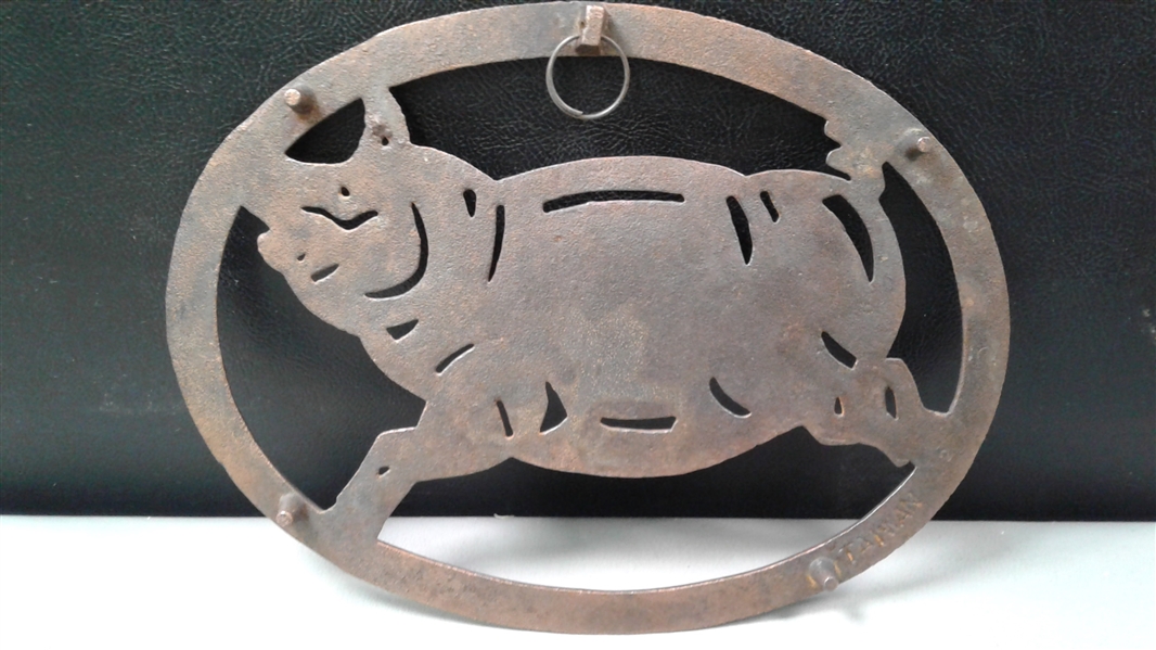 Solid Copper Pig Trivet