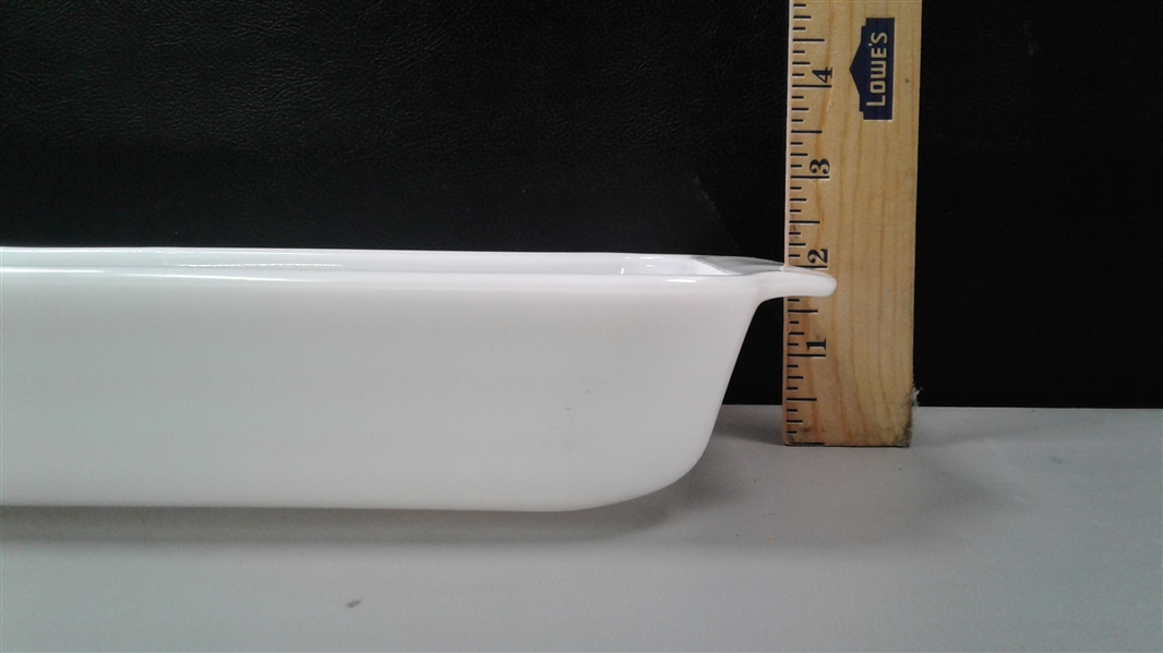 Vintage Anchor Hocking 1.5 Qt Baking Pan in Anchorwhite (Milk White) #432