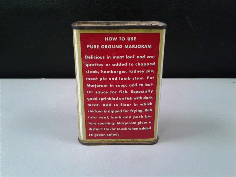 Vintage Schilling Spice Tins And Blue Stilton Cheese Container  