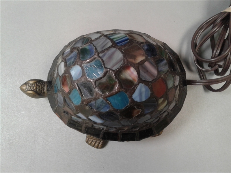 Stained Glass Turtle Light 