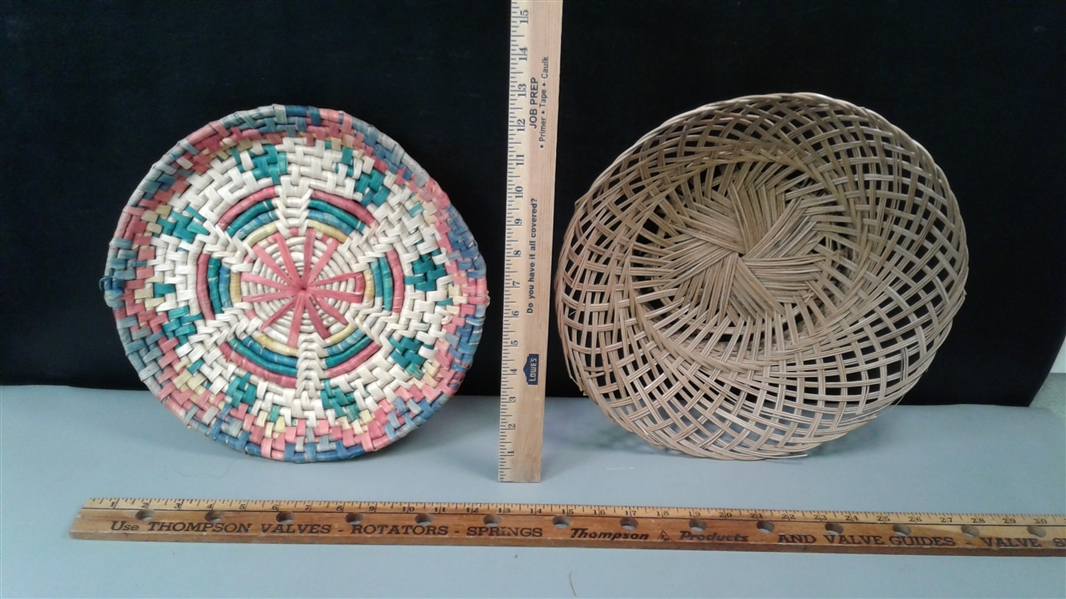 Lot of Various Wicker Baskets
