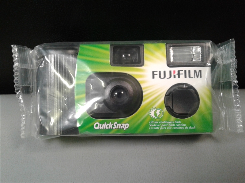 Yashica FX-D Quartz 35mm Camera With Auto Flash, Case, Disposable Camera & Manual