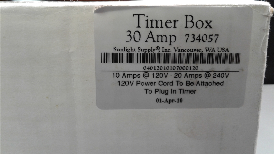 30 Amp Timer Box