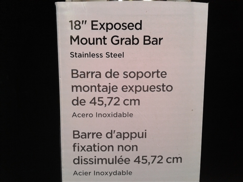 2 Toilet Seats, 18 Exposed Mount Grab Bar 